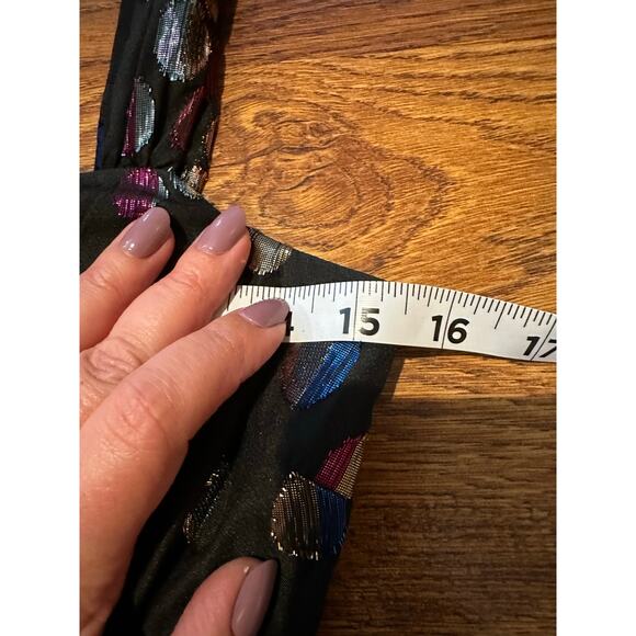 City Studios Junior's Tie Back Fit and Flare Formal Dress Black Size 1/2 NWT - Picture 9 of 10